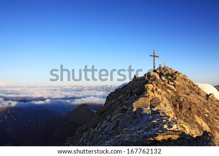 Summit Cross, Switzerland, Dolomiten, European Alps