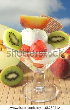 fruit ice cup