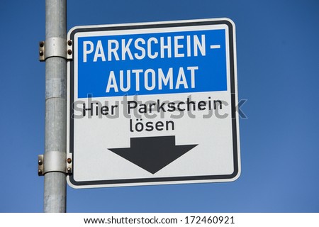 Parking ticket System, Hamburg, Germany