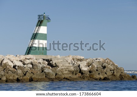 Alfanzina Lighthouse in Portugal, Portugal