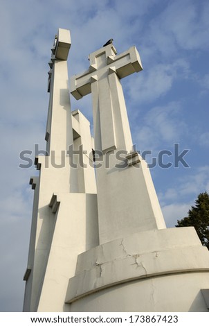 Three Crosses in Vilnius, Lithuania