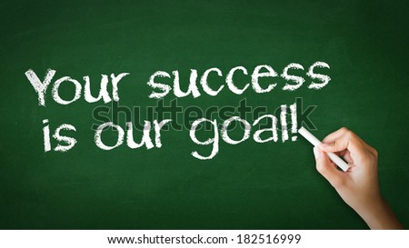 Your Success is our goal Chalk Illustration