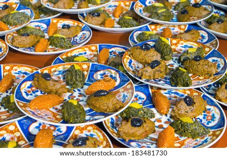 Traditional moroccan food