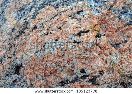unprocessed granite block