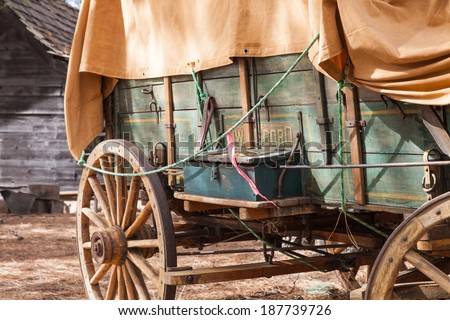 Covered wagon in USA