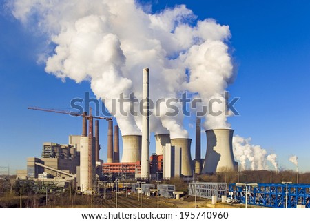 brown coal power station in Neurath, germany