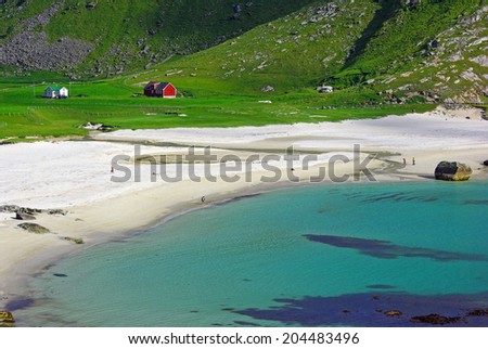 Magic place: on the west side of Lofoten, Norway