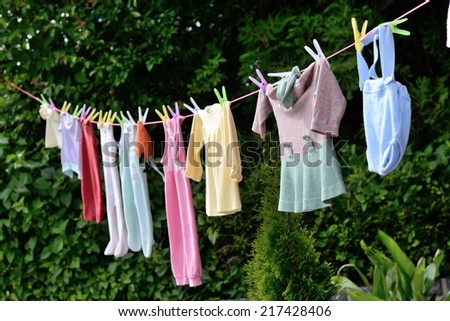 old custom - baby clothes on line