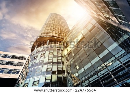 office tower in the sun