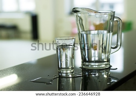 Water glass and carafe