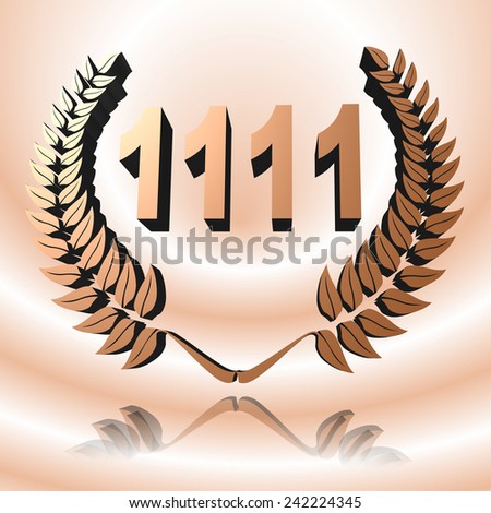 sign: jubilee ear with the number 1111