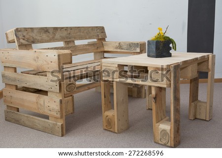 Upcycling furniture from pallets