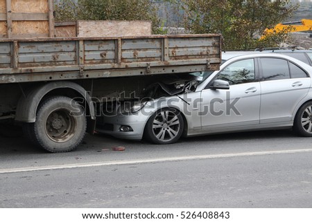 crash car and truck