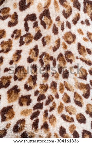 leopard pattern on fabric blanket