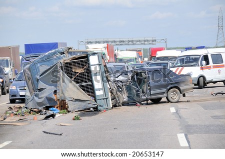 clipart car crash. stock photo : Car crash on