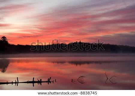 Sunrise Pete\'s Lake, Michigan\'s Upper Peninsula, USA