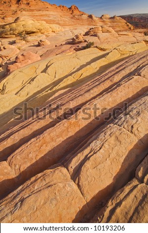 Rocky landscape Coyote Buttes Paria Canyon-Vermillion Cliffs Wilderness Area, Arizona, USA