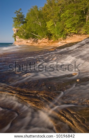 Chapel Beach, Lake Superior, Pictured Rocks National Lakeshore, Michigan\'s Upper Peninsula, USA, summer