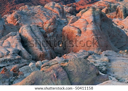 Rocky, desert landscape Valley of Fire State Park, Nevada, USA