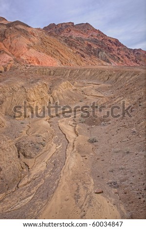 Desert landscape, Artist\'s Palette, Death Valley National Park, California, USA