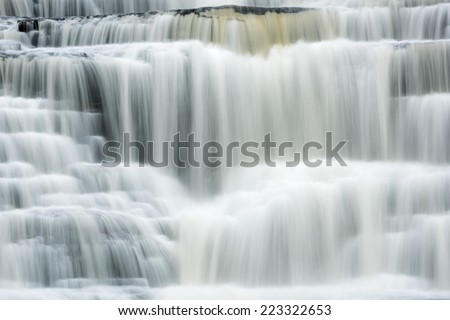 Agate Falls captured with motion blur, Michigan\'s Upper Peninsula, USA
