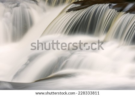 Bond Falls cascade captured with motion blur, Michigan\'s Upper Peninsula, USA