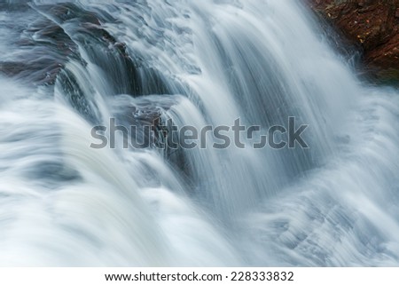 Agate Falls captured with motion blur, Michigan\'s Upper Peninsula, USA