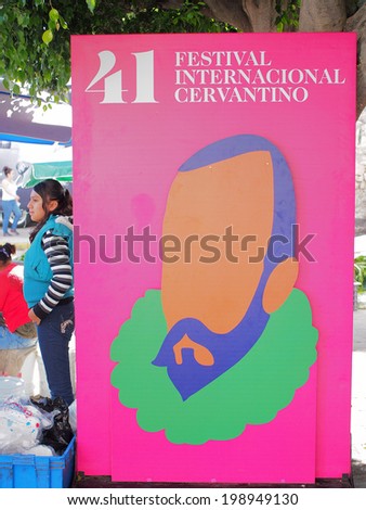 GUANAJUATO, MEXICO - OCTOBER 26, 2013: The Festival Internacional Cervantino is cultural event held in the World Heritage city of Guanajuato, in honor of \