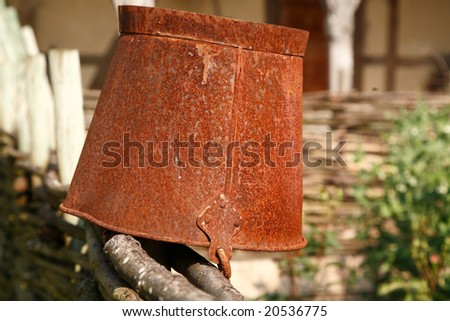 rusted bucket