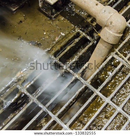 Leakage of steam, blowndown from boiler