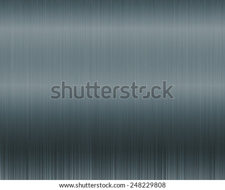 Metal background or texture of brushed steel plate with reflections and shine