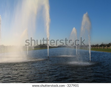 Fountains at Country house England