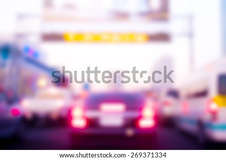 blurry vision of drunk driver