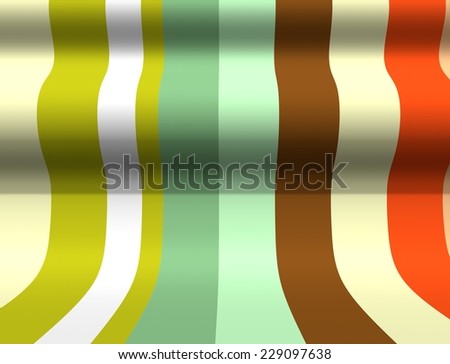 waved plane with colored stripes