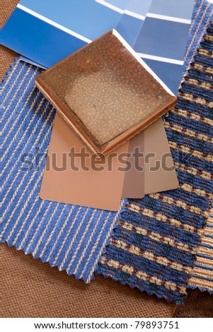 Blue Fabric Swatches