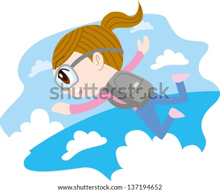 Sky diving