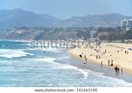 Santa Monica beach, Los Angeles, California, USA.