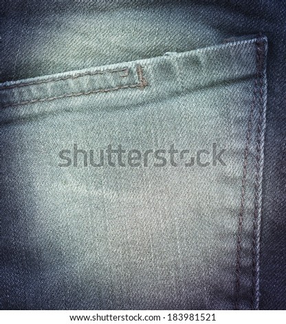 Bleached dark blue jeans