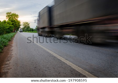 Moving truck Transportation to sunrise