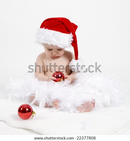 baby christmas photo images. stock photo : baby christmas