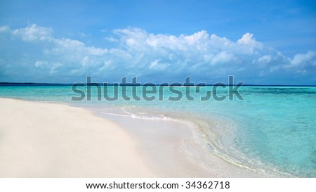 Beautiful beach in Caribbean sea