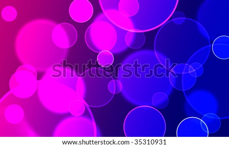 abstract glowing circles on a purple background