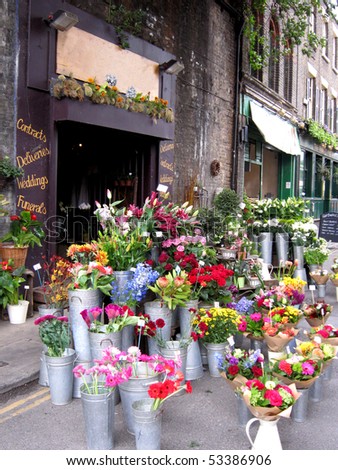 Florist Shop on Flower Shop Stock Photo 53386906   Shutterstock