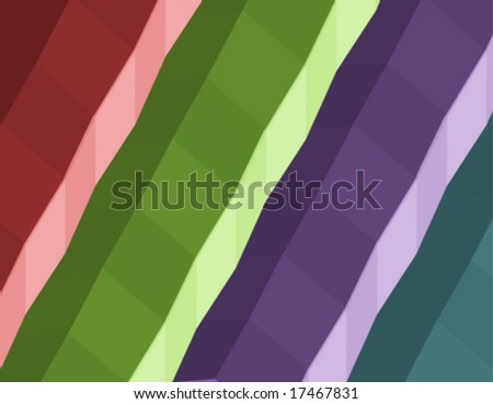 blocks in purple green blue and red