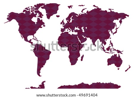 world map continents. stock vector : world map