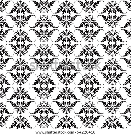 Black Baroque Pattern