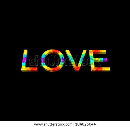 Black Love Background