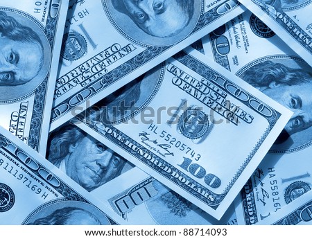 blue money background