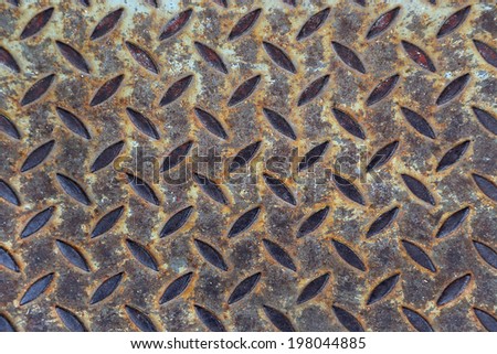 Background of old metal diamond plate