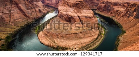 Grand Canyon horse shoe panoramic view